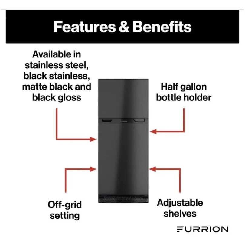 8 CU. FT. RH REFRIGERATOR (SS)